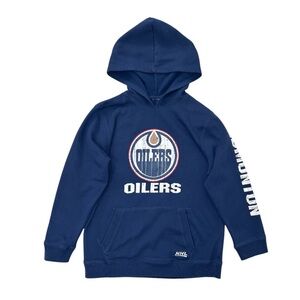 Kids NHL Oilers Blue Hoodie